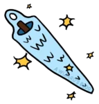 Knitting recipe: Sparkling wand-cover