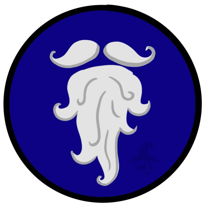 Wizard beard icon.